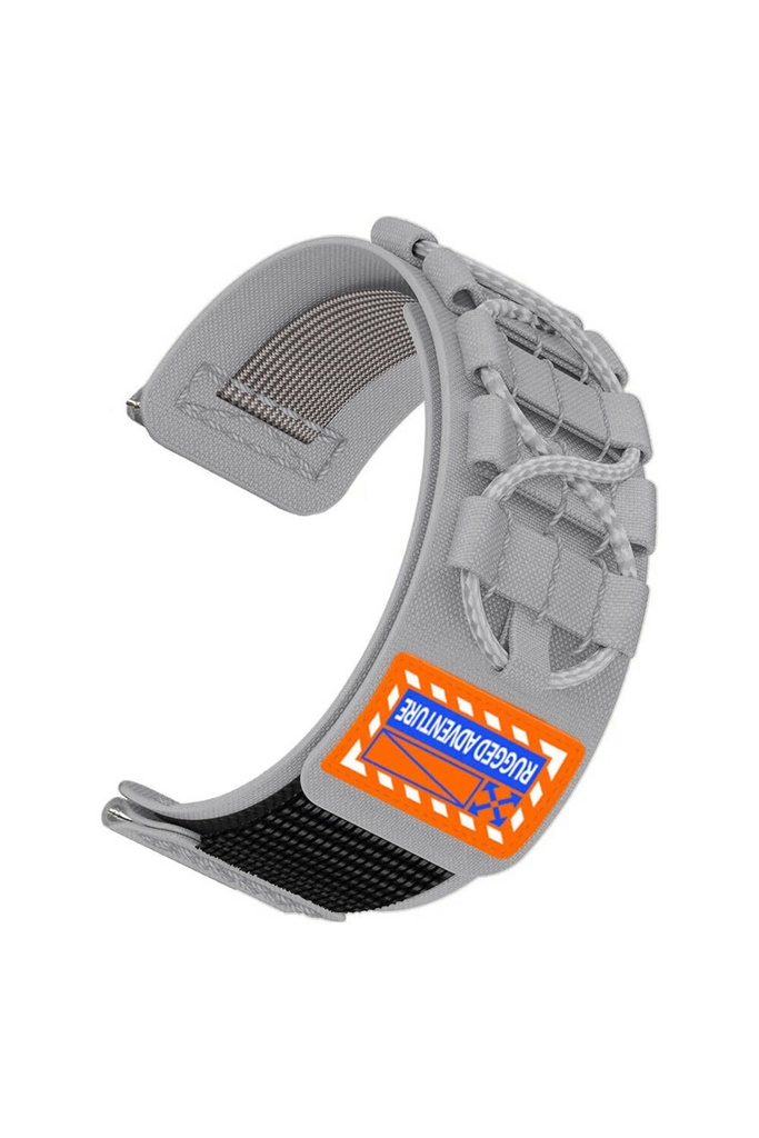 Huawei Watch GT 3 42mm Uyumlu Zore KRD-112 20mm Orbital Örgülü Halat Tasarımlı Naylon Kumaş Hasır Kordon