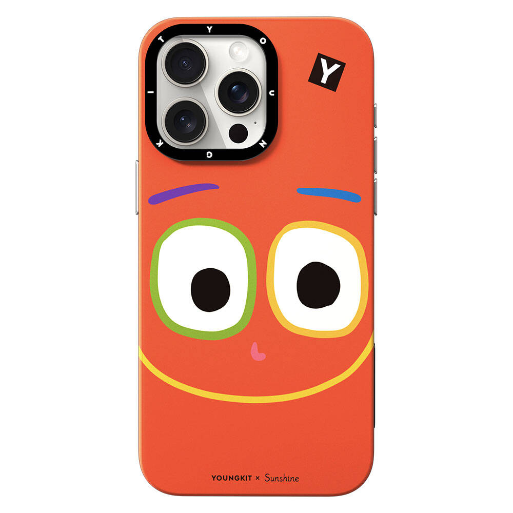 Apple iPhone 15 Pro Max Uyumlu Kılıf M-safe Şarj Özellikli Sunshine Tasarımlı Youngkit Daily Happy Serisi Kapak