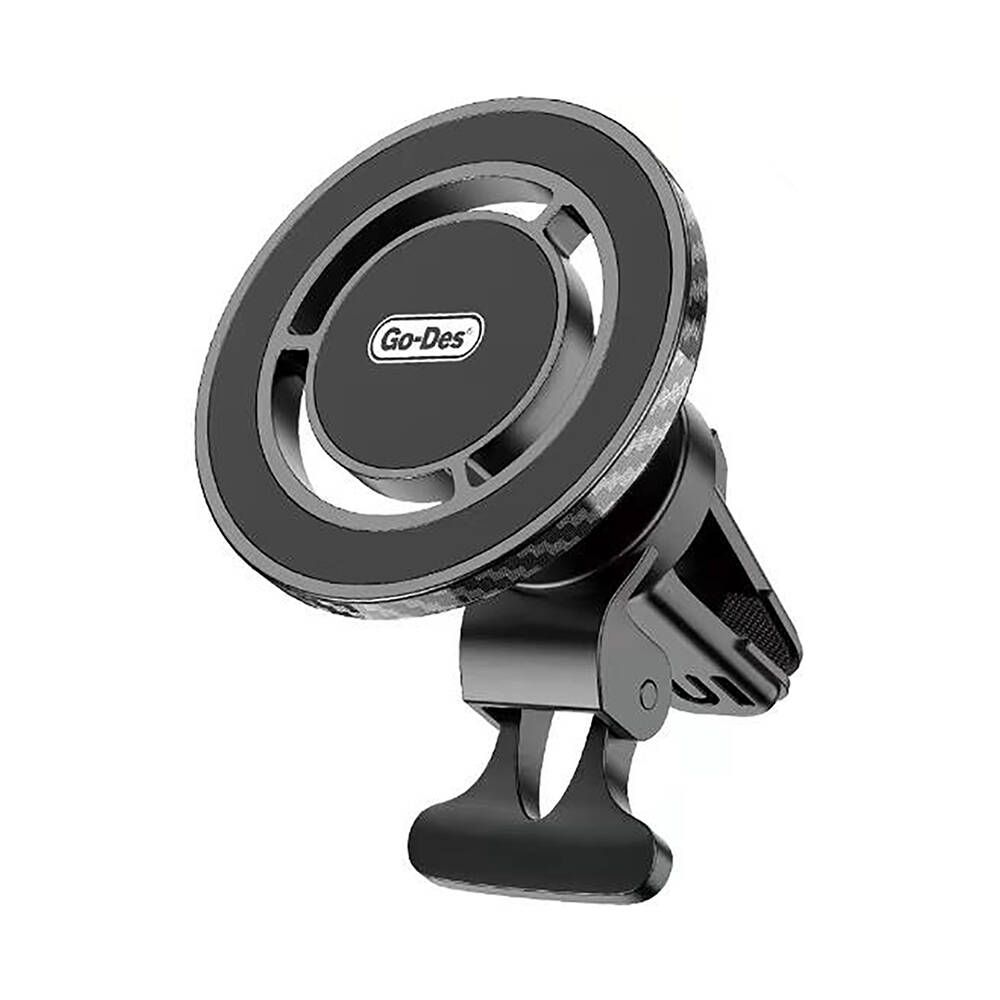 Go Des GD-HD911 M-safe Magnetik Özellikli 360° Dönebilen Havalandırma ve Düz Zemin Telefon Tutucu