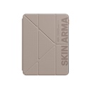 Apple iPad Pro 11 2024 Uyumlu Kılıf SkinArma Kabartma Baskı Tasarımlı 360 Tam Koruma Arkası Şeffaf Standlı Gamma Kılıf