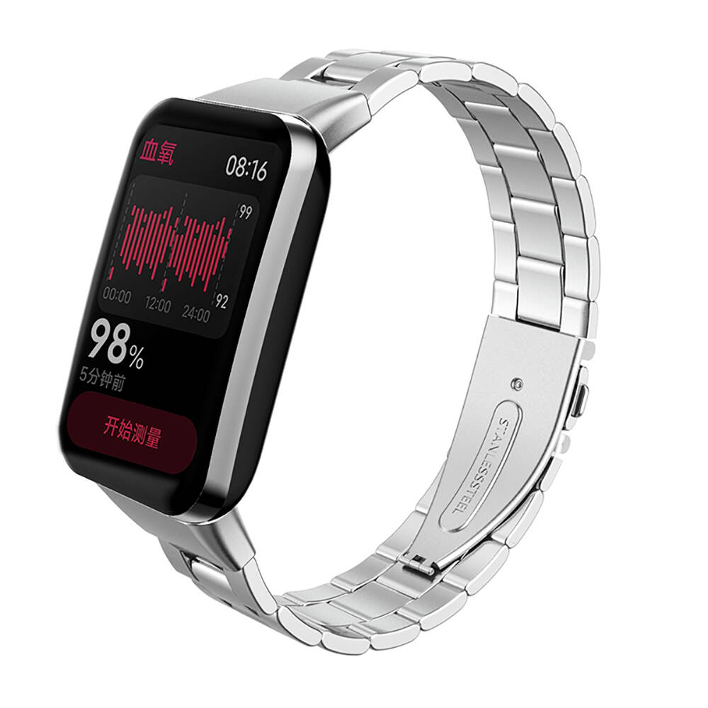 Xiaomi Mi Band 7 Pro Uyumlu KRD-04 Metal Kordon