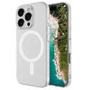 Apple iPhone 16 Pro Max Uyumlu Kılıf Zore M-safe Şarj Özellikli Şeffaf Tek Kamera Çerçeveli Porto Kapak