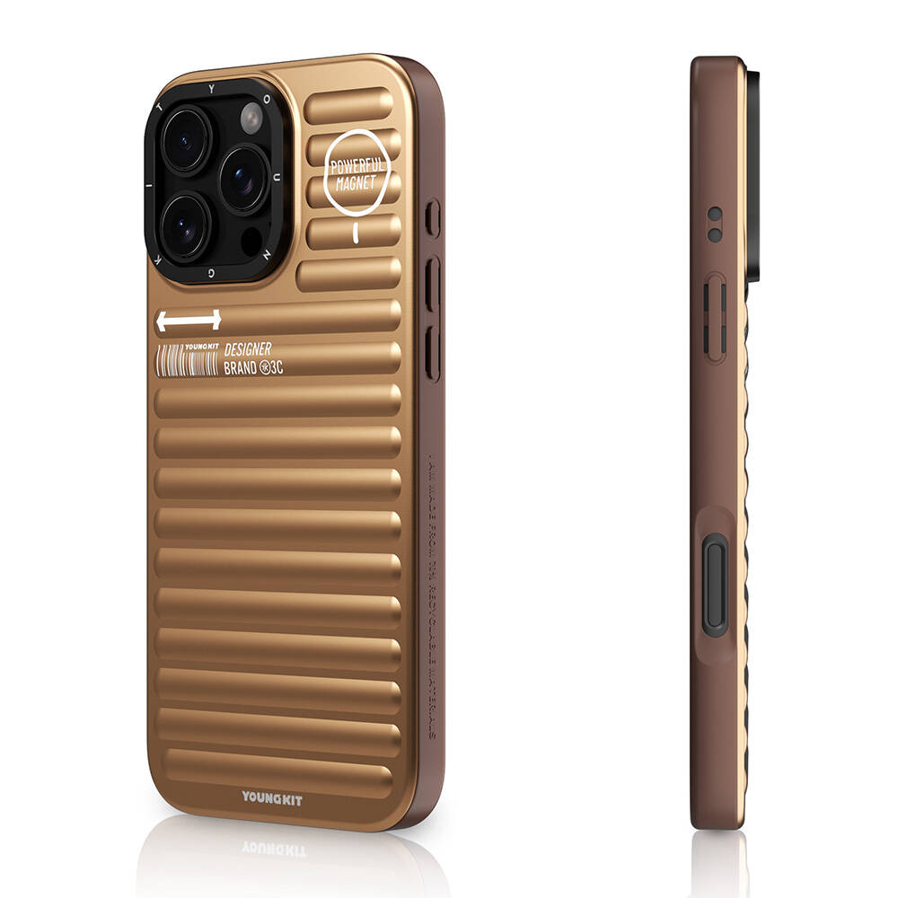 Apple iPhone 16 Pro Uyumlu M-safe Şarj Özellikli Kılıf Mat Renkli Tasarım Youngkit Original Serisi Kapak