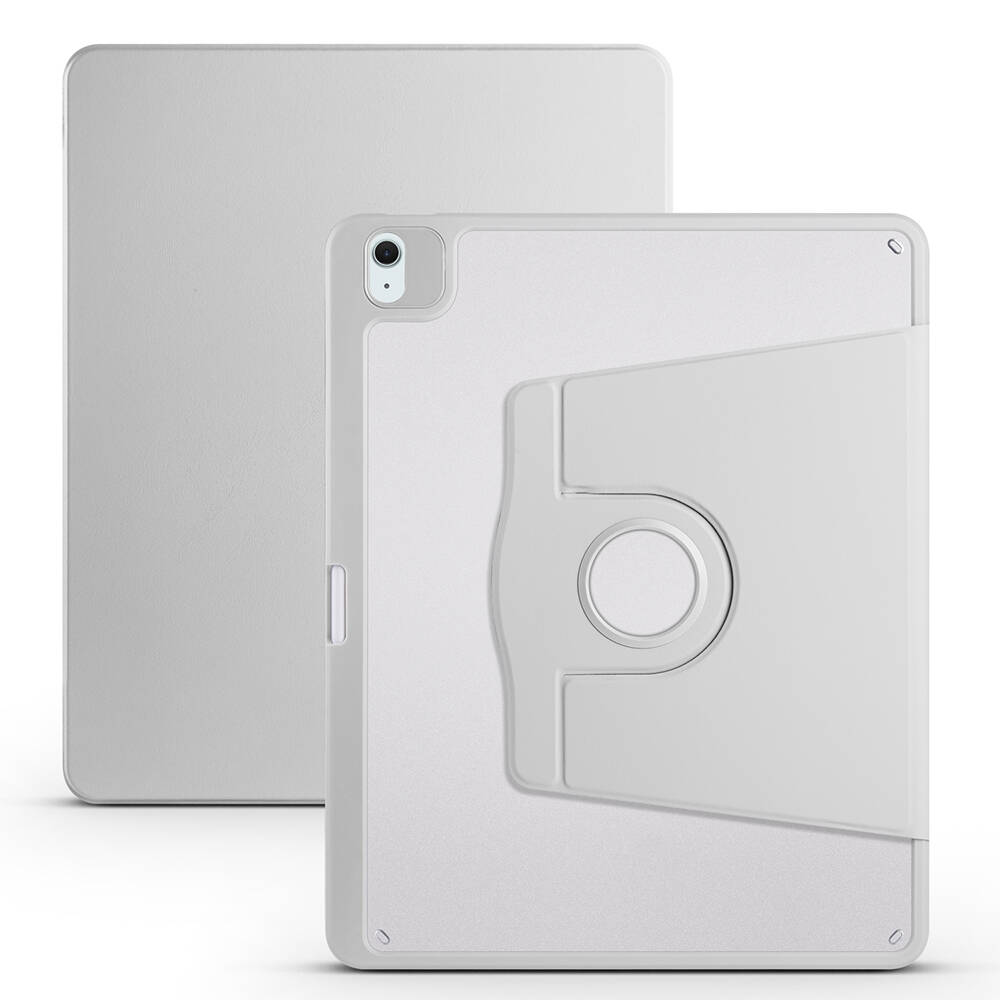 Apple iPad Air 13 2024 Uyumlu Kılıf Zore Termik Kalem Bölmeli Dönebilen Standlı Kılıf