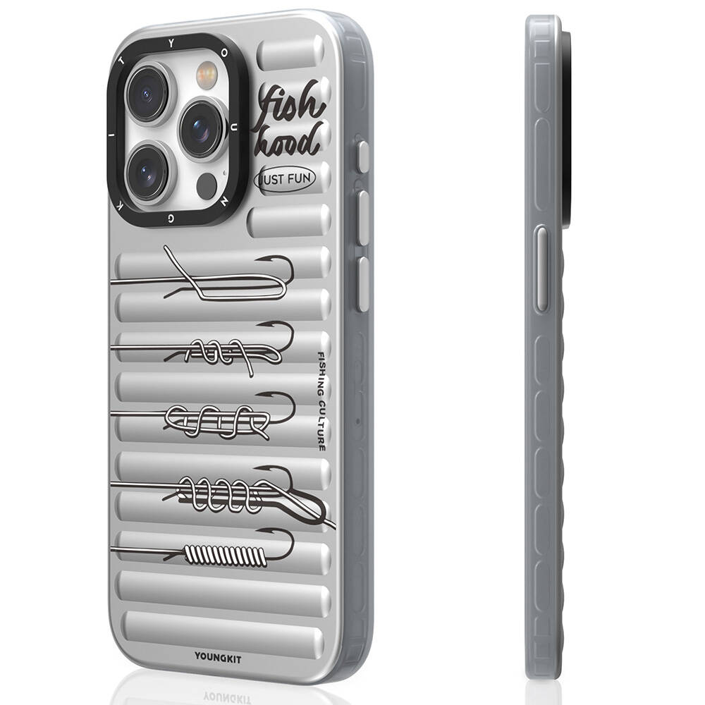 Apple iPhone 14 Pro Max Uyumlu Kılıf M-safe Şarj Özellikli Youngkit Fishing Serisi Kapak