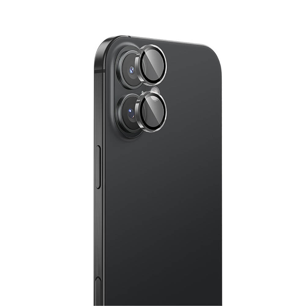 Apple iPhone 16 Plus Uyumlu Benks AR Glass Warrior Transparan Premium Cam Kamera Lens Koruyucu
