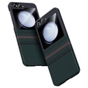 Samsung Galaxy Z Flip 6 Uyumlu Kılıf Karbon Fiber Tasarımlı Benks Aurora ArmorAir Kevlar Kapak