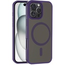 Apple iPhone 16 Pro Max Uyumlu Kılıf M-safe Şarj Özellikli Mat Arka Yüzey Zore Sio Kapak