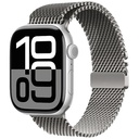 Apple Watch 10 46mm Uyumlu Zore KRD-121 Metal Hasır Kordon