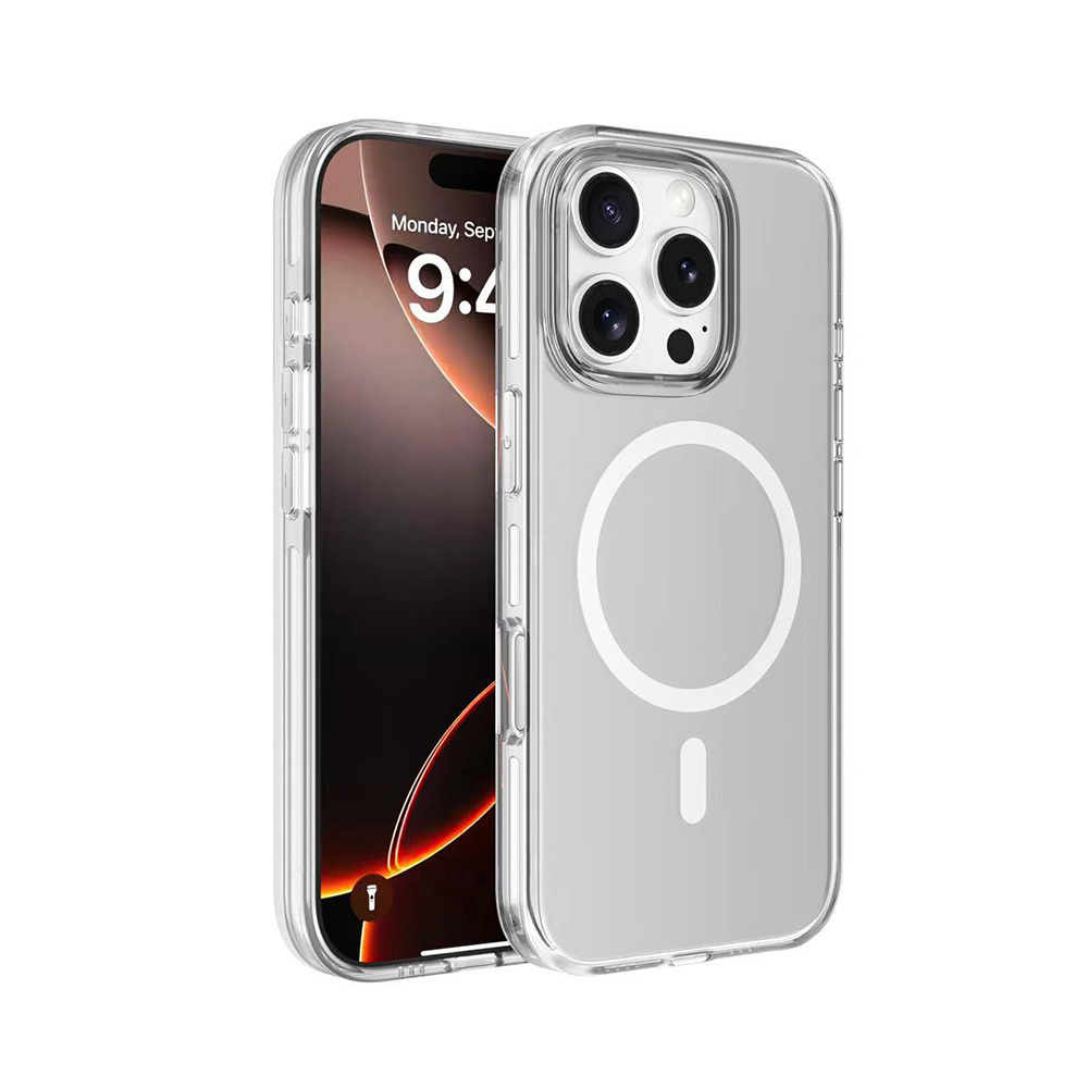 Apple iPhone 16 Pro Max Uyumlu Kılıf M-safe Şarj Özellikli Kamera Korumalı Zore Kripto Kapak