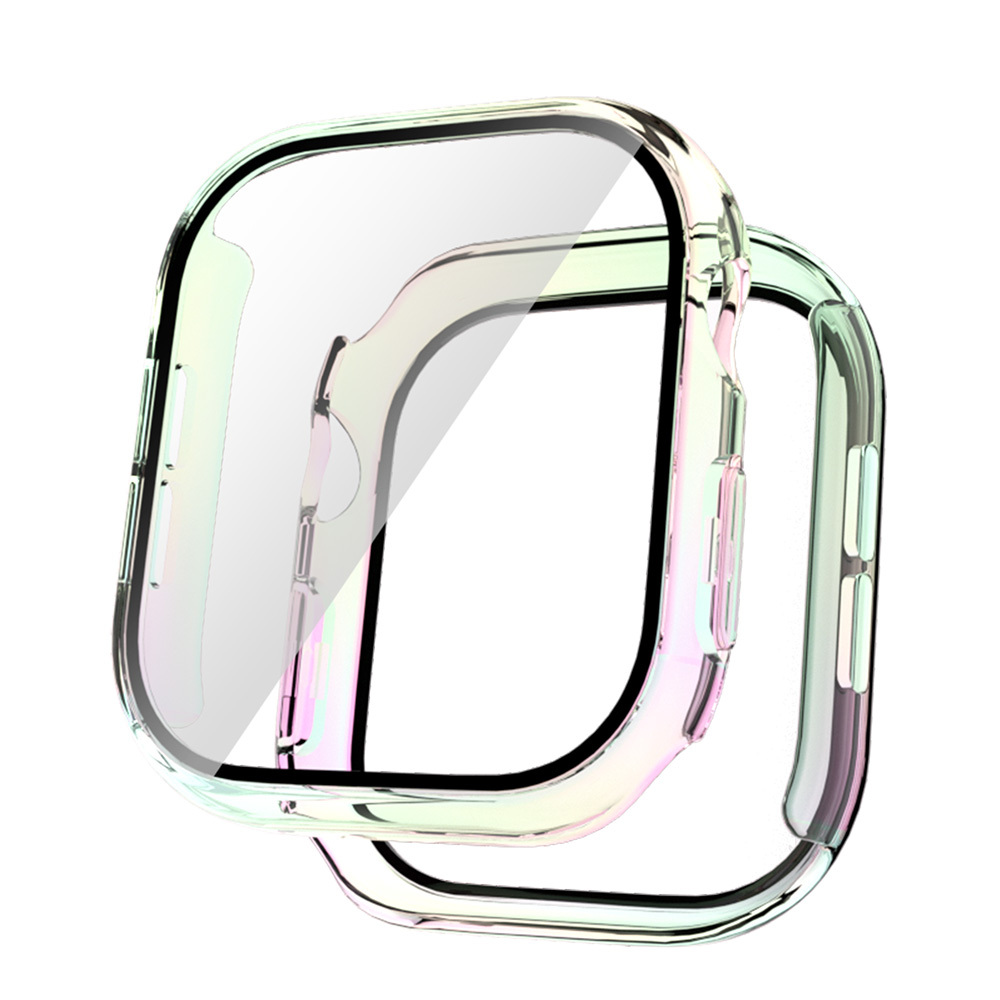 Apple Watch 10 46mm Uyumlu Sert PC Kasa Electroplatink Çerçeveli Ekran Koruyucu Zore Watch Gard 36