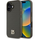 Apple iPhone 16 Uyumlu Kılıf DKNY Orjinal Lisanslı M-safe Şarj Özellikli 3D Yazılı Repeat Pattern Kapak