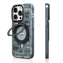 Apple iPhone 14 Pro Max Uyumlu Kılıf M-safe Şarj Özellikli Youngkit 360° Standlı Technology Serisi Kapak