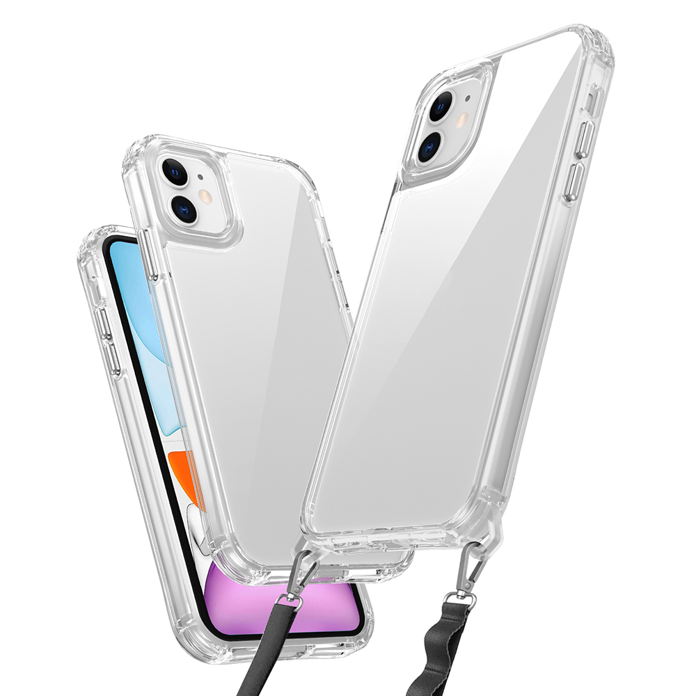 Apple iPhone 11 Uyumlu Kılıf Airbagli Takılabilir Askı Aparatlı Zore Snap Silikon Kapak