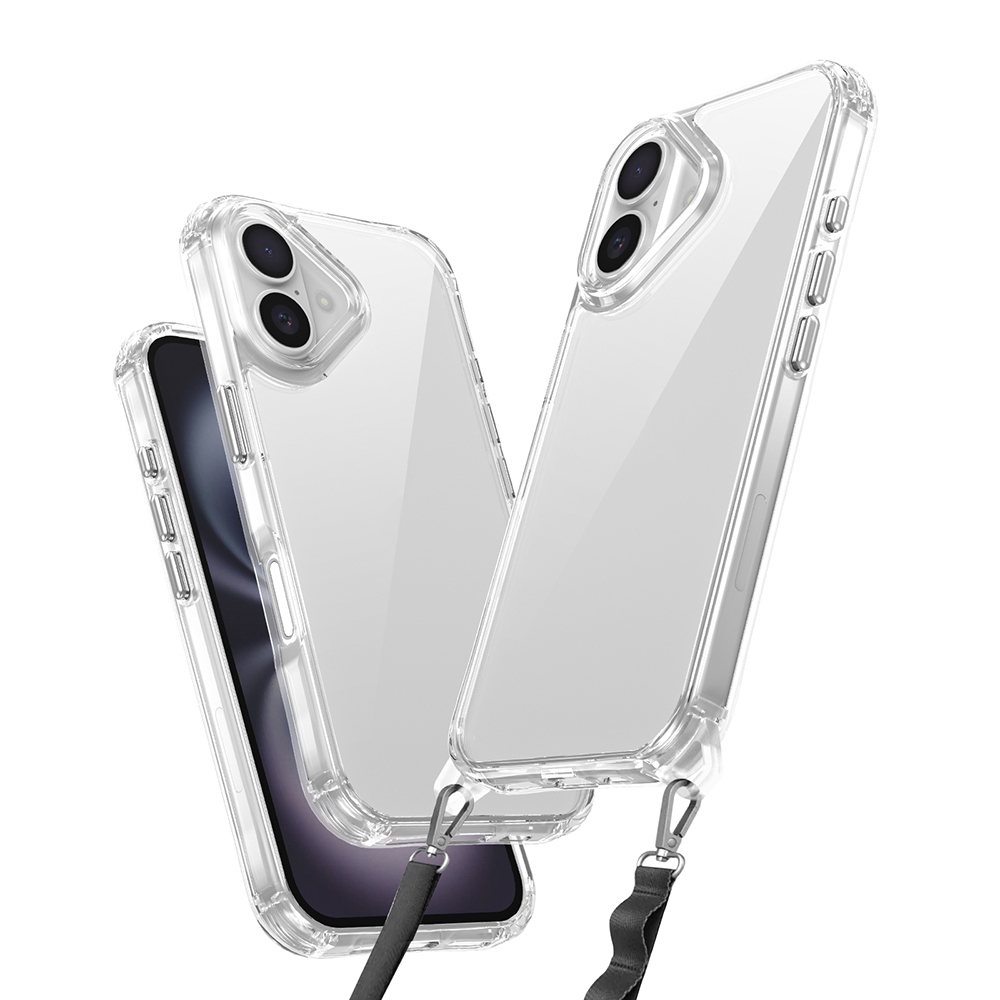 Apple iPhone 16 Plus Uyumlu Kılıf Airbagli Takılabilir Askı Aparatlı Zore Snap Silikon Kapak