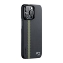 Apple iPhone 15 Pro Uyumlu Kılıf M-safe Şarj Özellikli Aramid Fiber Pitaka Tactile Woven Break The Line Kapak