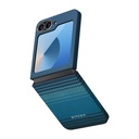 Samsung Galaxy Z Flip 6 Uyumlu Kılıf M-safe Şarj Özellikli Aramid Fiber Pitaka Tactile Woven Sunset-Moonrise Serisi Moonrise Kapak