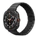 Samsung Galaxy Watch Ultra 47mm Uyumlu Karbon Fiber Pitaka Modern Serisi Black-Grey Twill Kordon