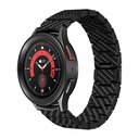 Samsung Galaxy Watch 4 Classic 42mm Uyumlu Karbon Fiber Pitaka Modern Serisi Black-Grey Twill Kordon