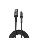 Lenyes LC980 USB-A to Type-C Hızlı Şarj Özellikli Örgülü Data ve Şarj Kablosu 1M 2.4A