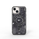 Apple iPhone 15 Uyumlu Kılıf M-safe Şarj Özellikli Desenli Wiwu Mecha Circuit H Serisi Kapak