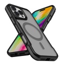 Apple iPhone 16 Pro Max Uyumlu Kılıf M-safe Şarj Özellikli Renkli Kenar Airbag Şeritli Zore Lamer Kapak