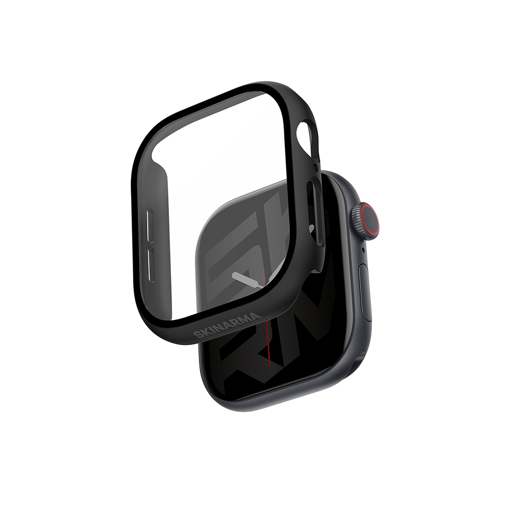 Apple Watch 10 46mm Uyumlu Skinarma Gado Sert Silikon Kasa ve Ekran Koruyucu