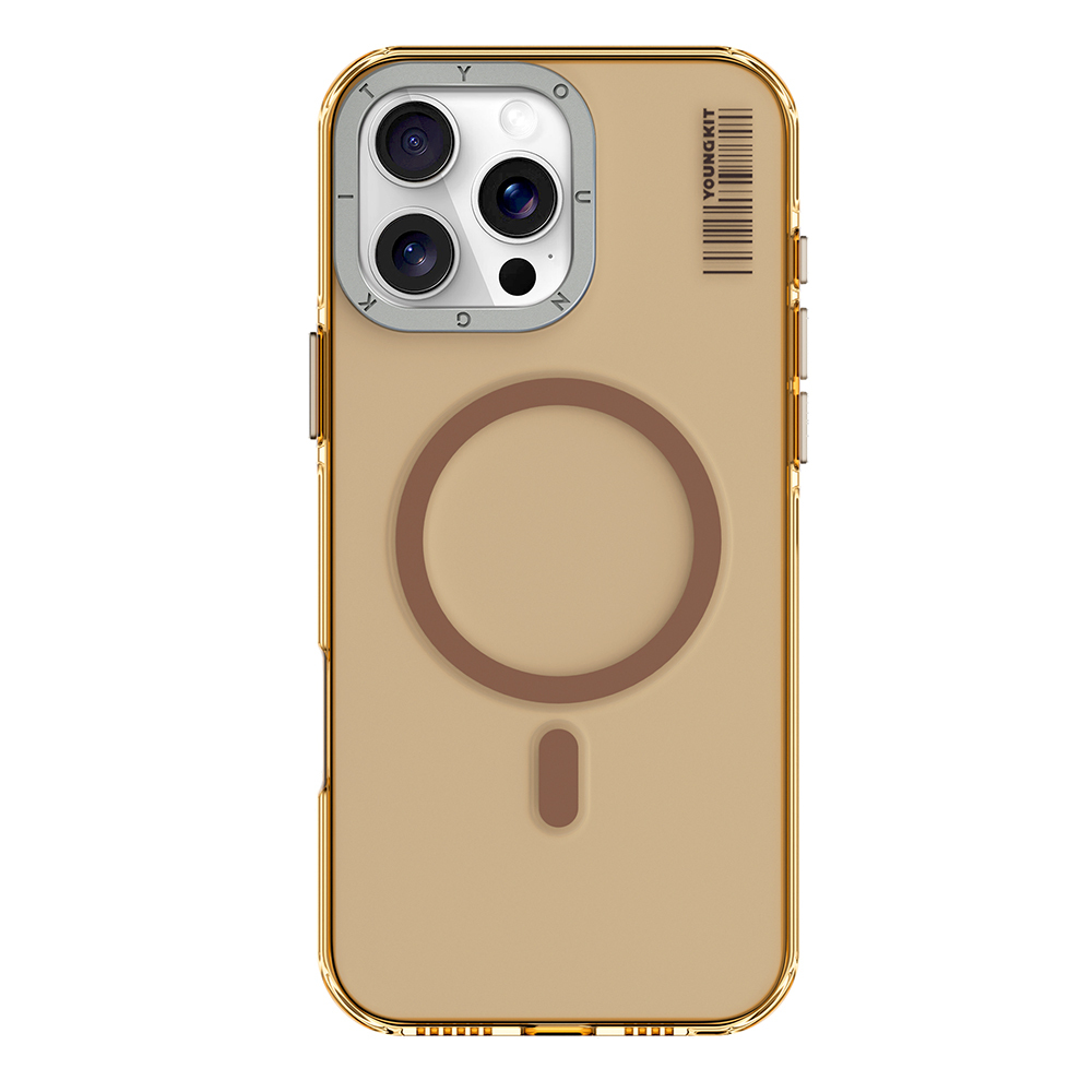 Apple iPhone 16 Pro Max Uyumlu Kılıf M-safe Şarj Özellikli Şeffaf Youngkit Crystal Shield Serisi Kapak