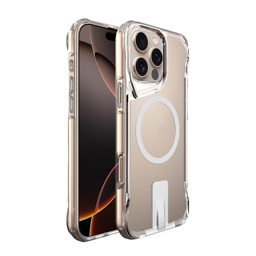 Apple iPhone 16 Pro Max Uyumlu Kılıf M-safe Şarj Özellikli Zore T-Max Standlı Kapak