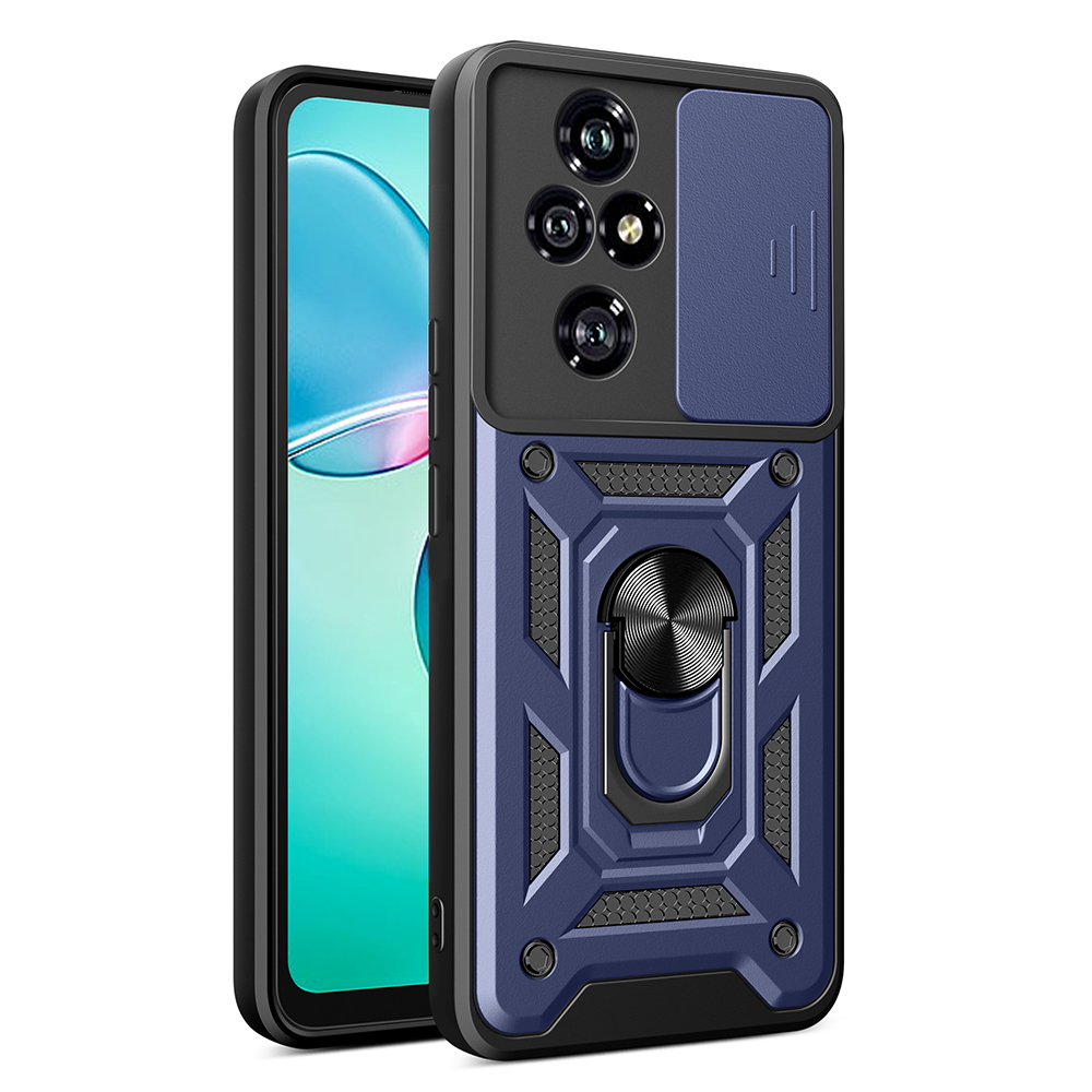 Honor 200 Pro Uyumlu Kılıf Magnetik Standlı Kamera Korumalı Zore Sürgülü Vega Kapak