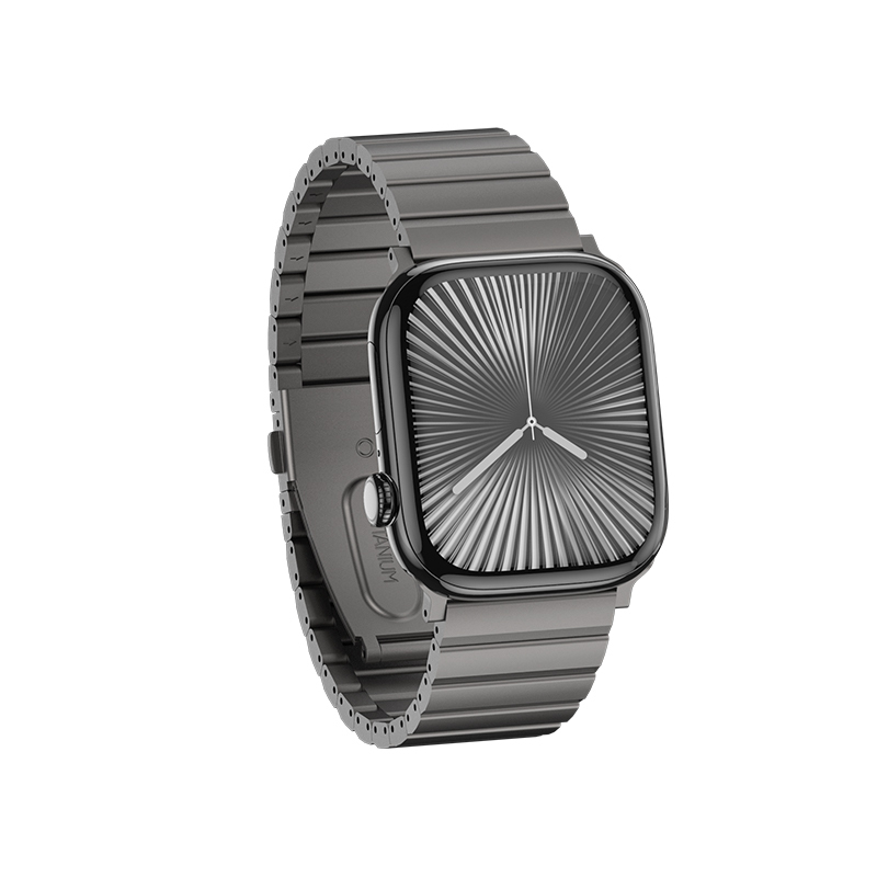 Apple Watch 44mm Uyumlu Benks Aero Titan Serisi Titanyum Metal Kordon