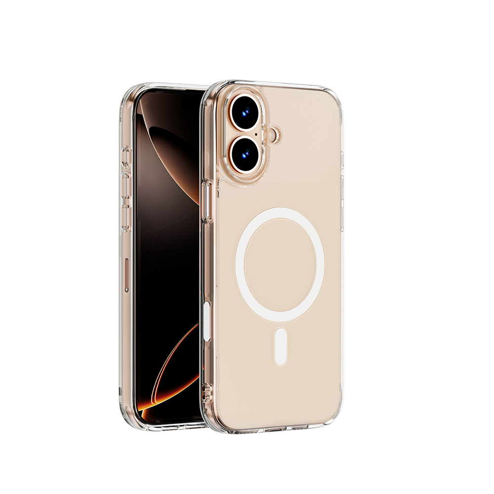 Apple iPhone 16 Plus Uyumlu Kılıf Wiwu MCC-102 Magnetic Crystal Sert PC Kapak