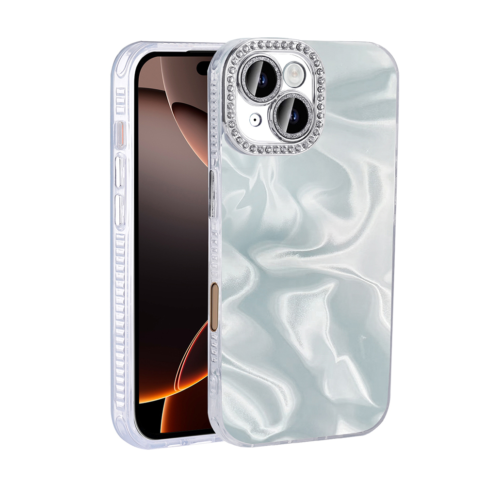 Apple iPhone 16 Uyumlu Kılıf Airbagli Parlak Taş Detay Tasarımlı Zore Esila Kapak