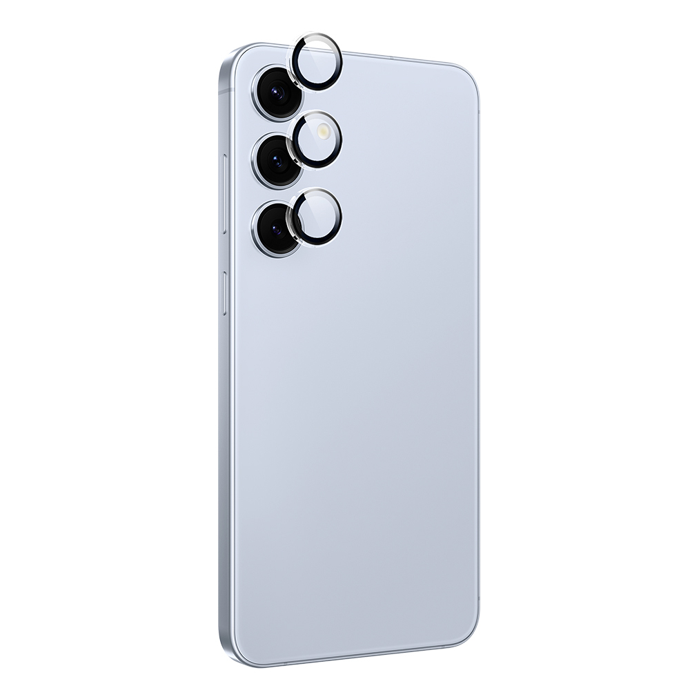 Samsung Galaxy S25 Plus Uyumlu Wiwu LG-010 Lens Guard Oleofobik Anti Reflective Kamera Lens Koruyucu + Kolay Uygulama Aparatlı