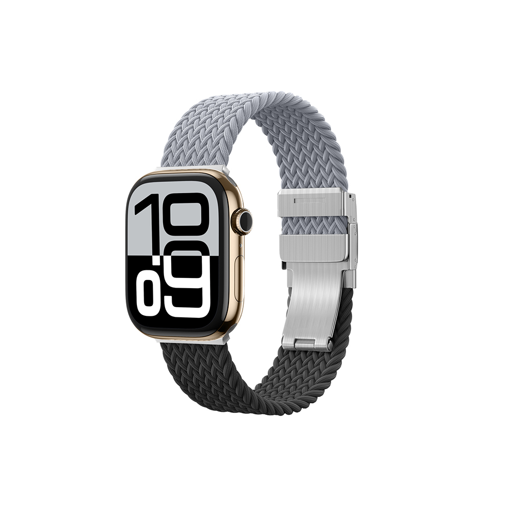 Apple Watch 10 46mm Uyumlu Amazingthing Glamour Blend Hasır Kordon