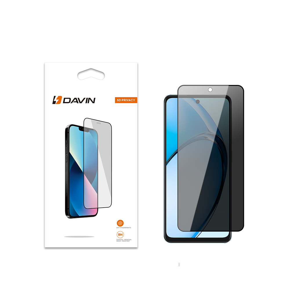 Oppo A60 Uyumlu Davin 5D Privacy Cam Ekran Koruyucu