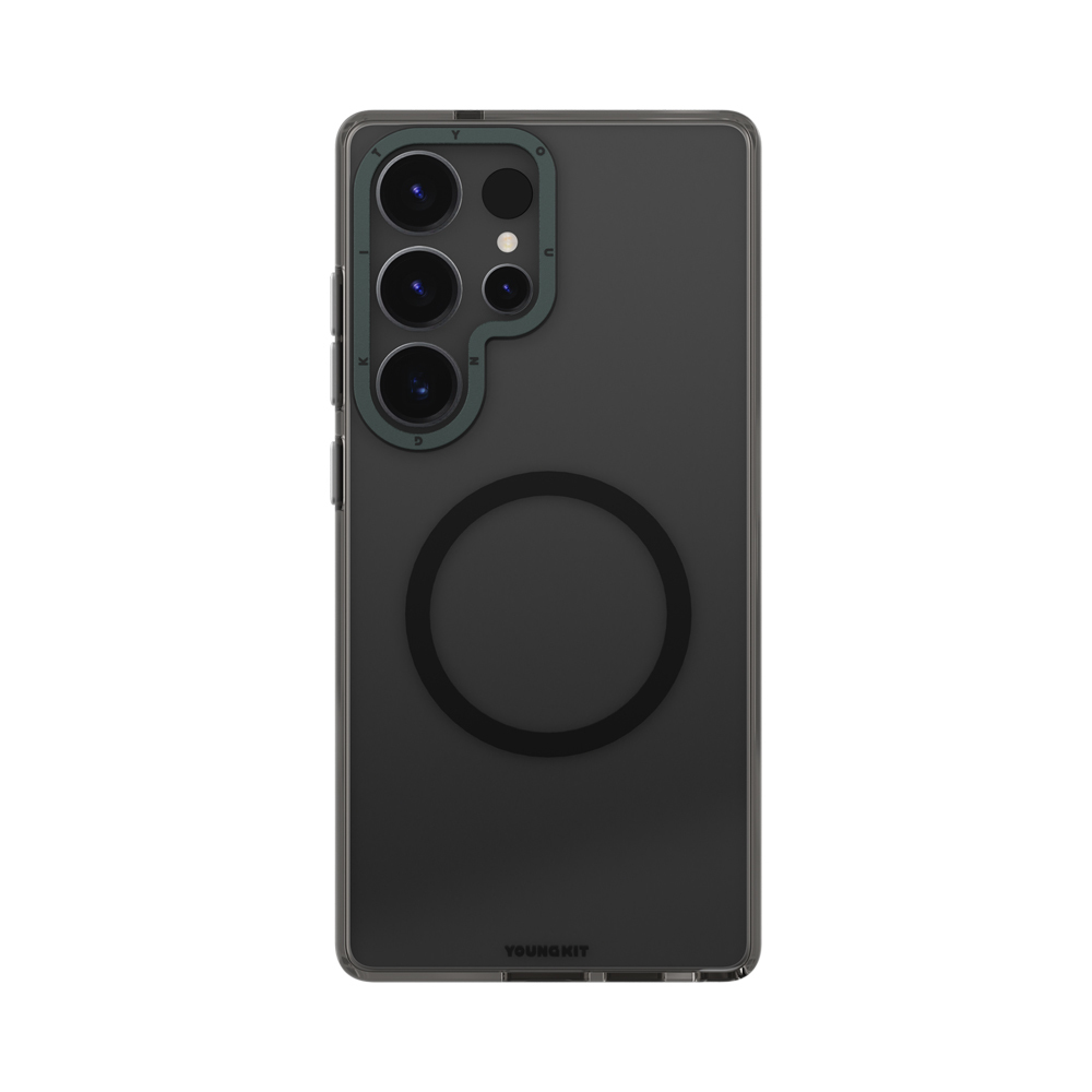 Samsung Galaxy S25 Ultra Uyumlu Kılıf M-safe Şarj Özellikli Şeffaf Youngkit Crystal Shield Serisi Kapak