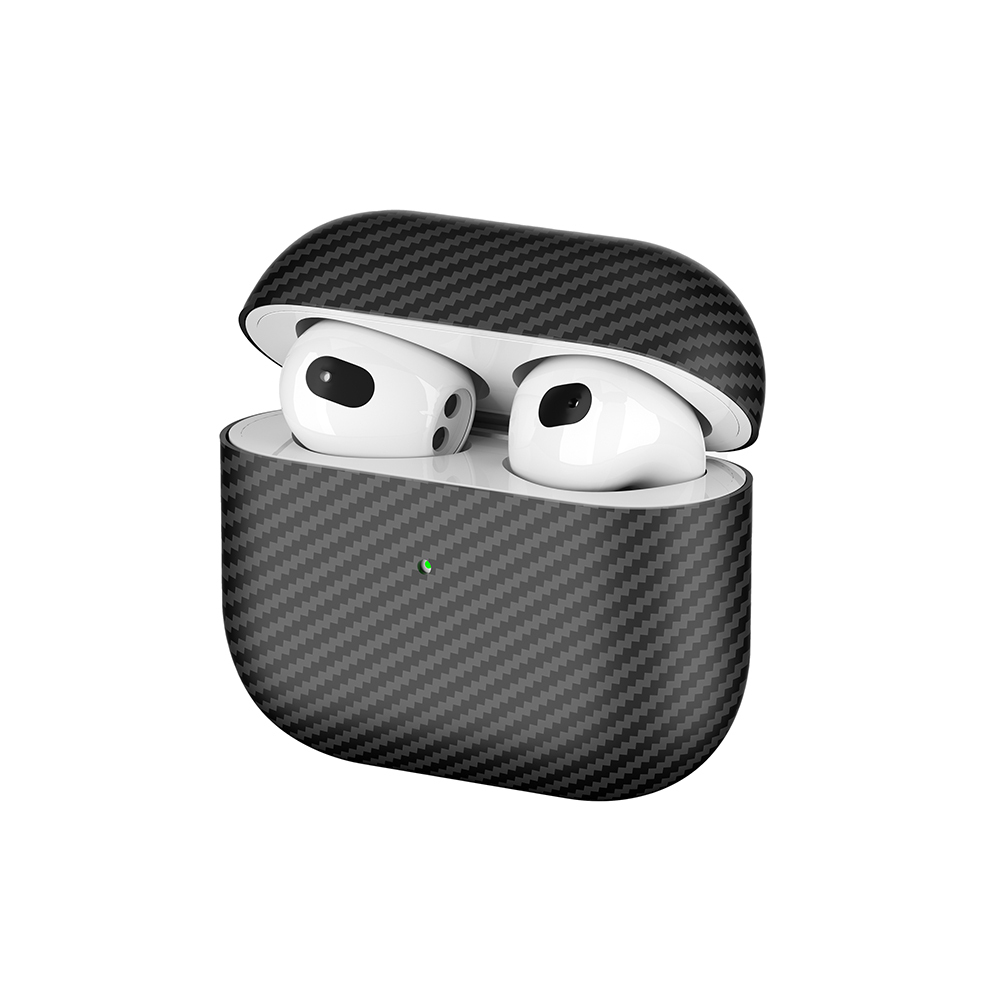 Apple Airpods 3. Nesil Uyumlu Zore Airbag 43 600D Karbon Fiber Kulaklık Kılıfı