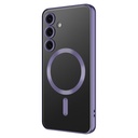 Samsung Galaxy S24 FE Uyumlu Kılıf Kamera Korumalı M-safe Wireless Şarj Özellikli Zore Demre Kapak