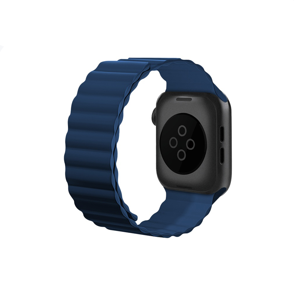 Apple Watch 44mm Uyumlu Kordon Raptic Magnetik Tak Çıkar Silikon Strap Kayış