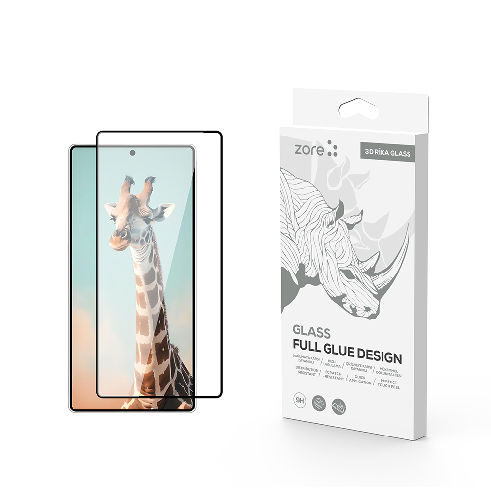 Samsung Galaxy S25 Ultra Uyumlu Zore Rika Premium Temperli Cam Ekran Koruyucu