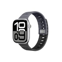 Apple Watch 10 46mm Uyumlu Amazingthing SilqLock Silikon Kordon Strap Kayış