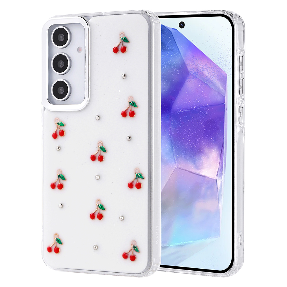 Samsung Galaxy A35 Uyumlu Kılıf Airbag Tasarımlı Simli Şeffaf Zore Kutup Kapak