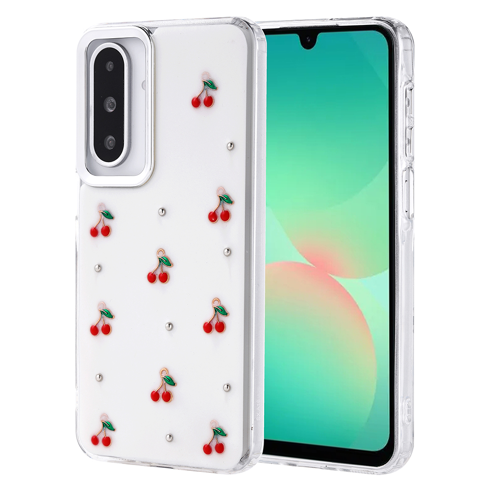 Samsung Galaxy A26 Uyumlu Kılıf Airbag Tasarımlı Simli Şeffaf Zore Kutup Kapak