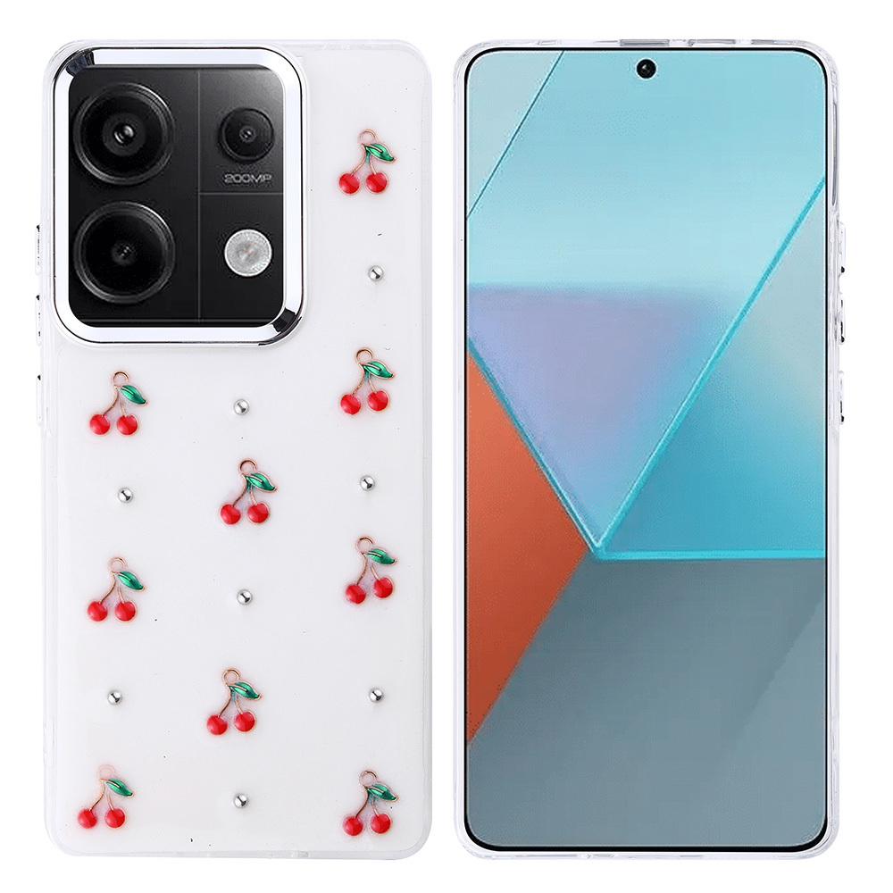 Xiaomi Redmi Note 13 Pro 4G Uyumlu Kılıf Airbag Tasarımlı Simli Şeffaf Zore Kutup Kapak