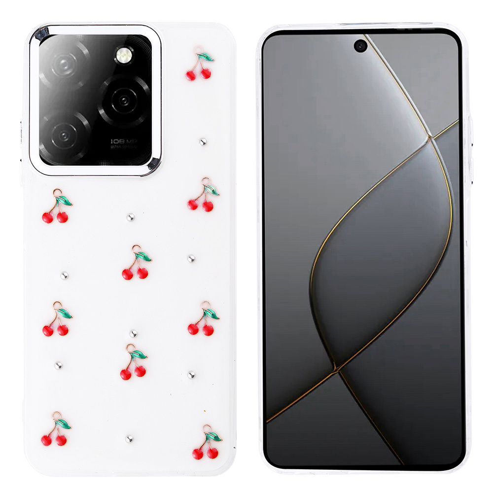 Tecno Spark 20 Pro 5G Uyumlu Kılıf Airbag Tasarımlı Simli Şeffaf Zore Kutup Kapak