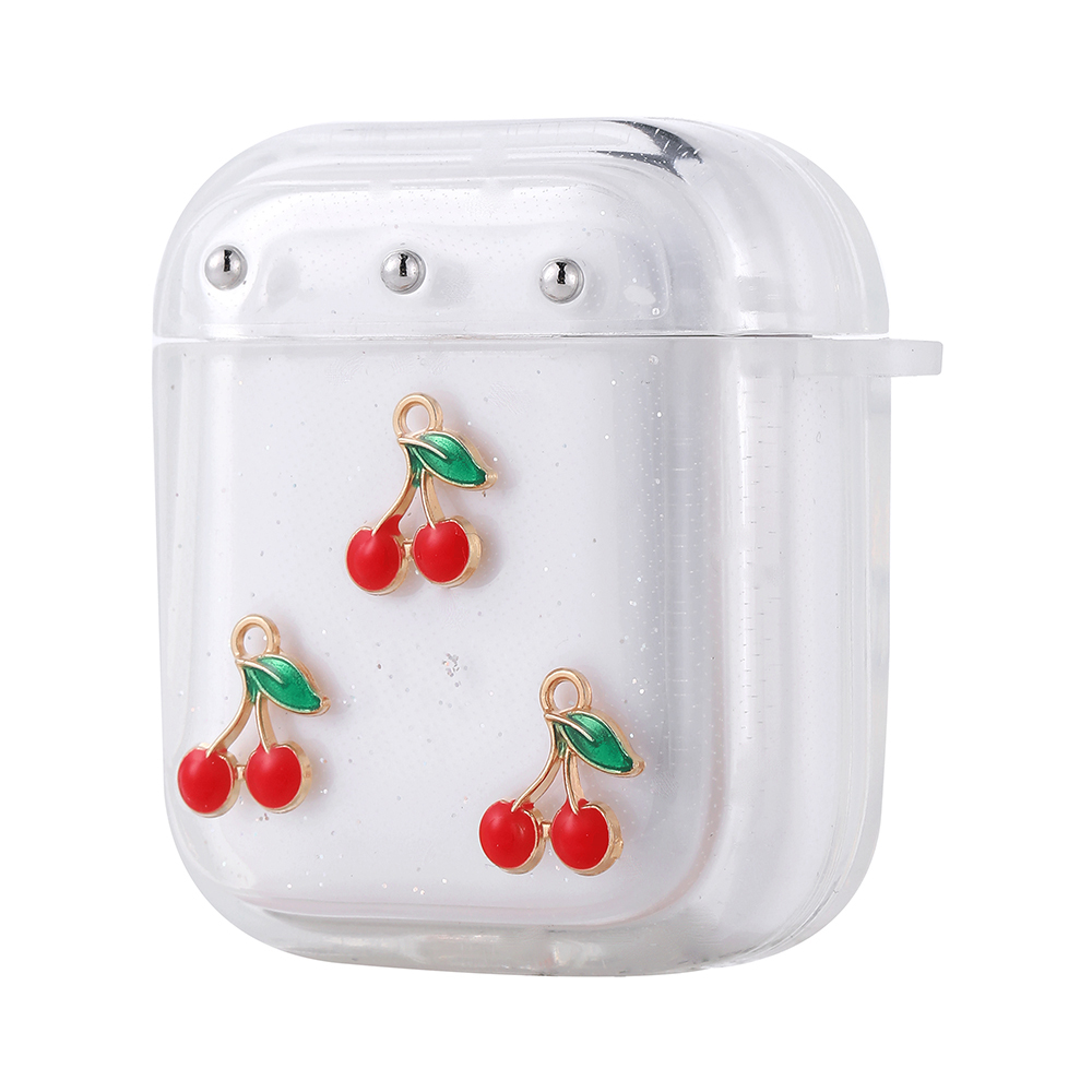 Apple Airpods Uyumlu Zore Airbag 44 Airbag Tasarımlı Simli Şeffaf Kutup Kılıf