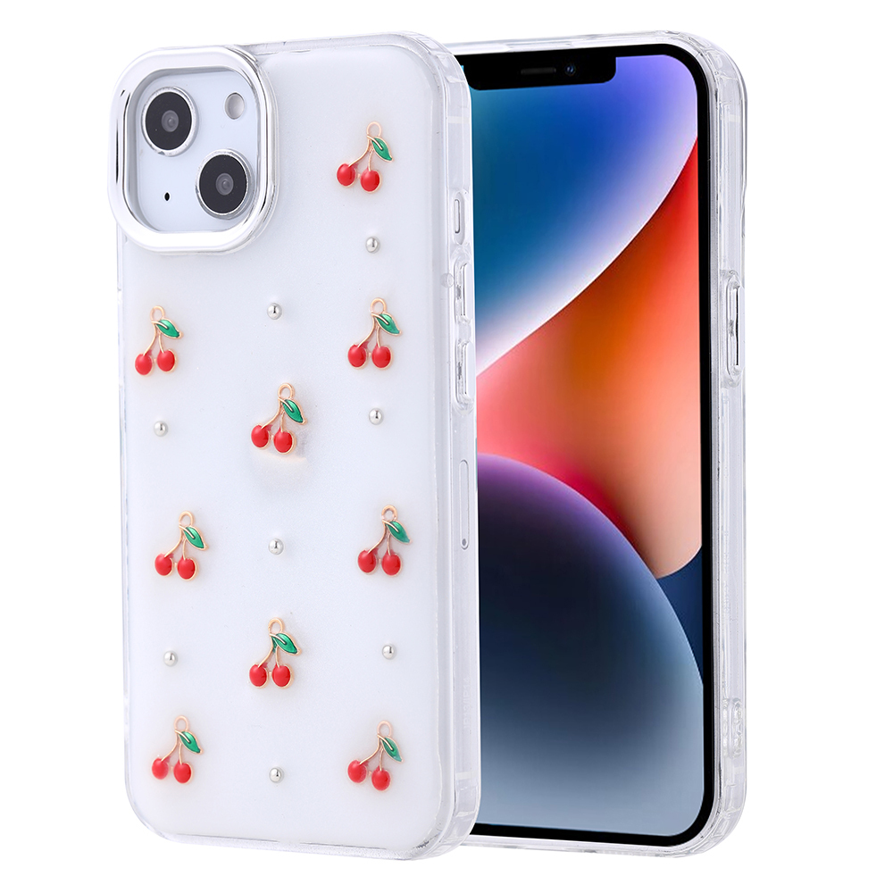 Apple iPhone 13 Uyumlu Kılıf Airbag Tasarımlı Simli Şeffaf Zore Kutup Kapak