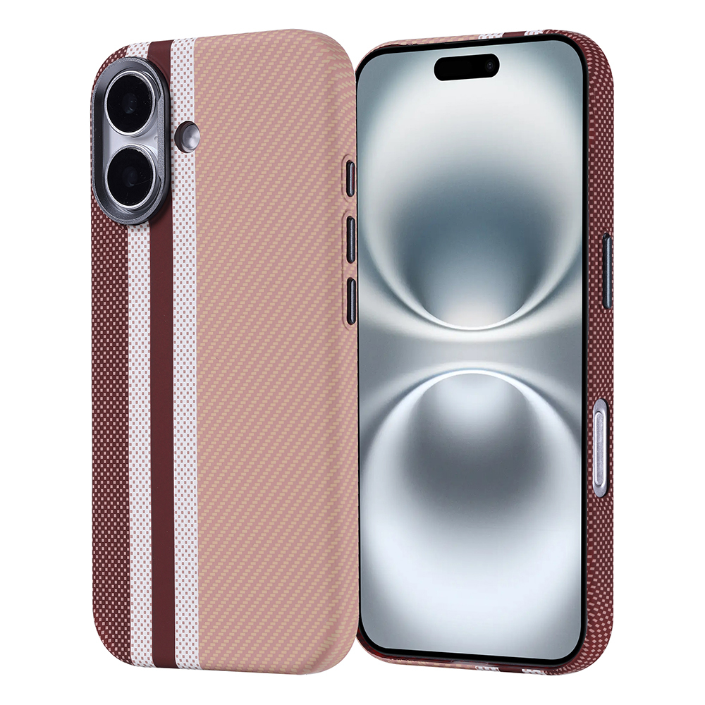 Apple iPhone 16 Uyumlu Kılıf M-safe Şarj Özellikli Karbon Fiber Görünümlü Zore Nekst Kapak