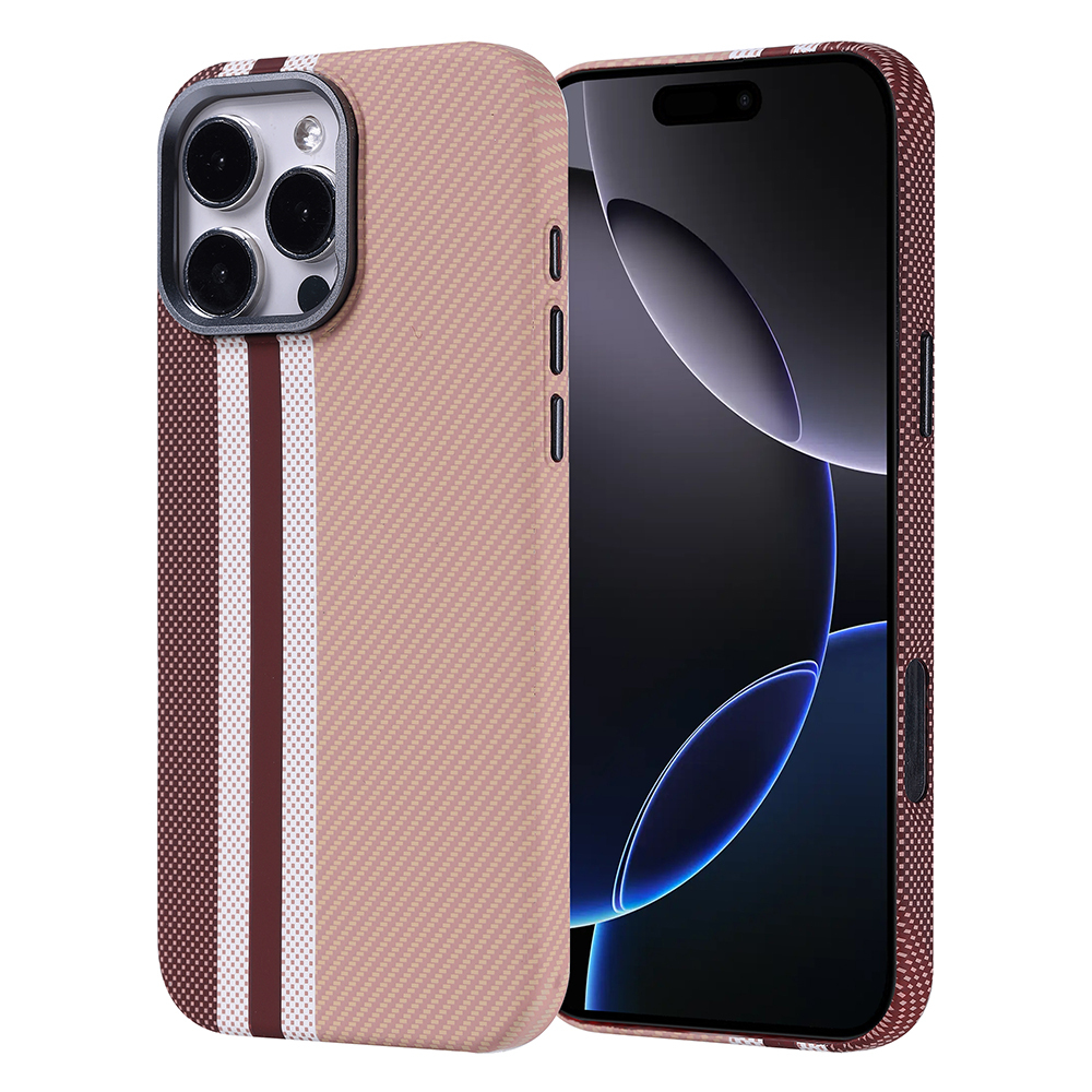 Apple iPhone 16 Pro Max Uyumlu Kılıf M-safe Şarj Özellikli Karbon Fiber Görünümlü Zore Nekst Kapak